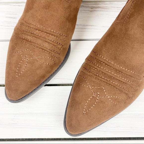 Carlos by Carlos Santana Montana Western Boho Ankle Boots Brown - Picture 3 of 8